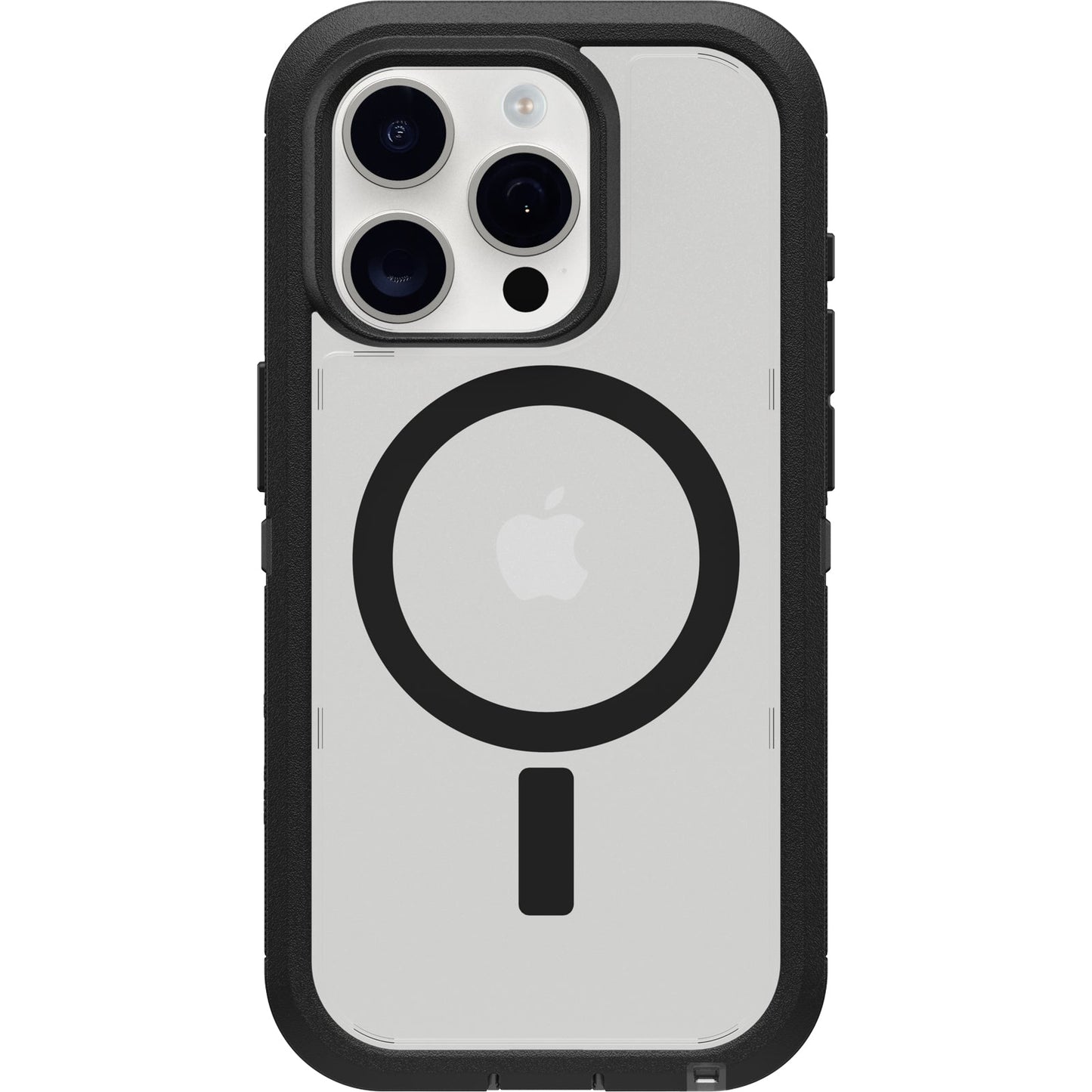 OtterBox Defender XT Case for iPhone 15 Pro with MagSafe, Shockproof, Drop Proof, Ultra-Rugged, Protective Case, 5X Tested to Military Standard, Dark Side-Clear