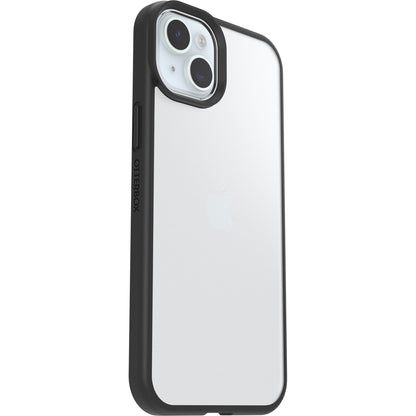 OtterBox React Series Case for iPhone 15 Plus/ iPhone 14 Plus, Shockproof, Drop Proof, 3X Tested to Military Standard, Black Crystal
