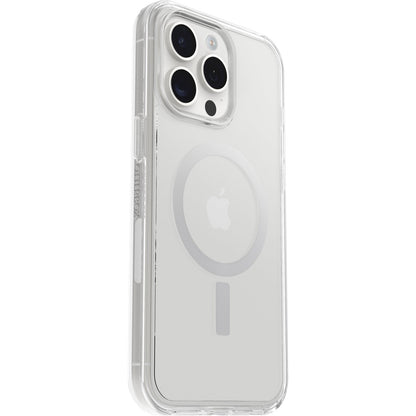 OtterBox Symmetry Clear for MagSafe Case for iPhone 15 Pro Max, Shockproof, Drop Proof, Protective Thin Case, 3X Tested to Military Standard, Clear