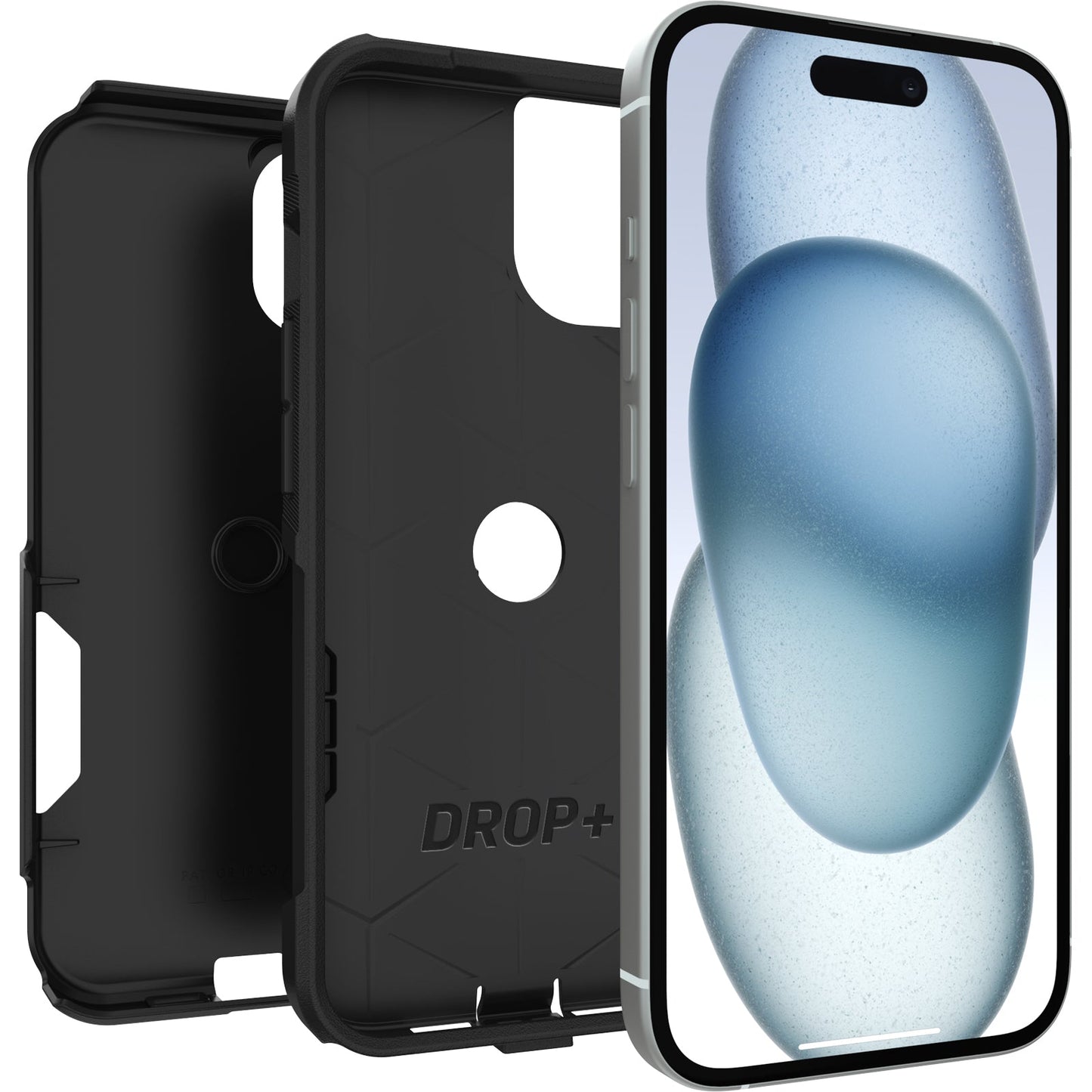 OtterBox Commuter iPhone Case iPhone 15 / iPhone 14 / iPhone 13, Rigid, Shockproof, Drop Proof, Wireless Charging Compatible, Black