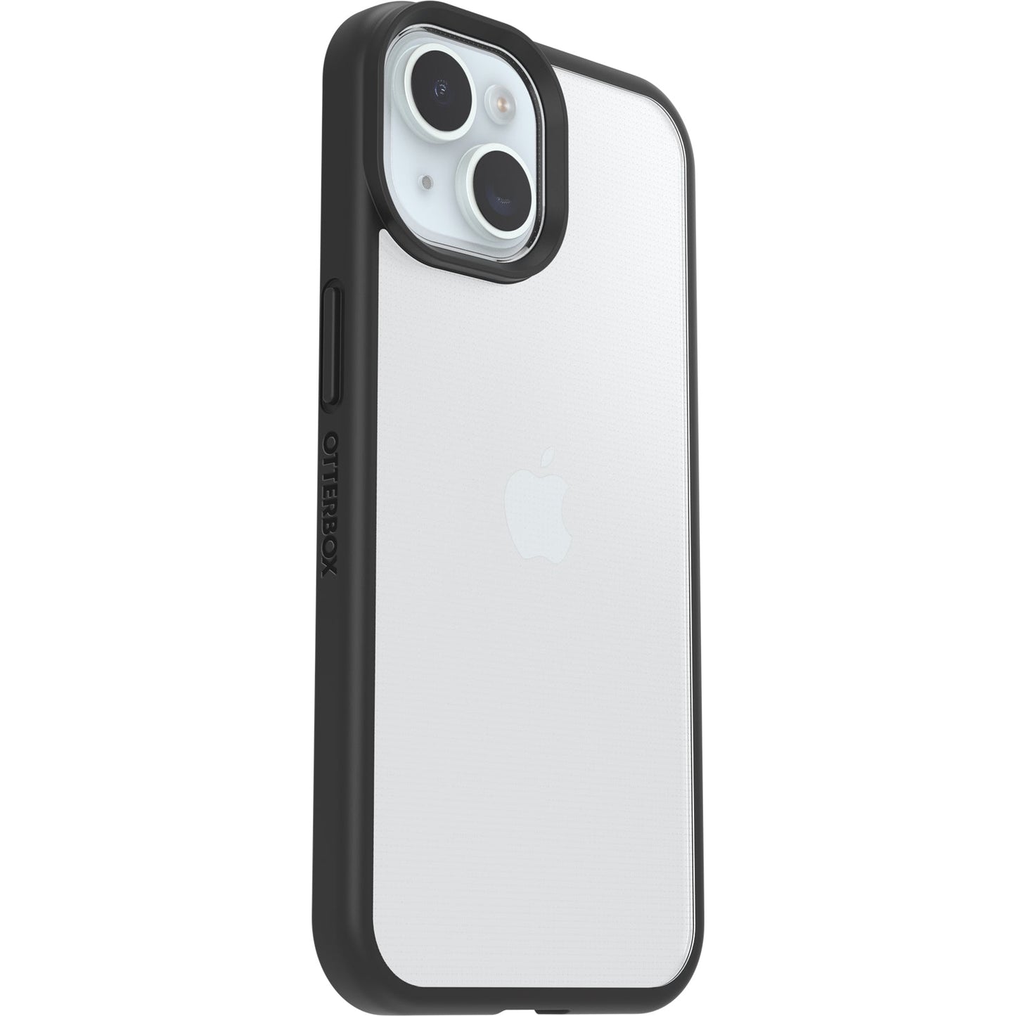 OtterBox React Series Case for iPhone 15, Shockproof, Drop Proof, 3X Tested to Military Standard, Black Crystal
