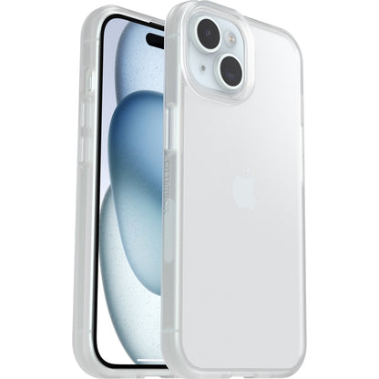 OtterBox React Series Case for iPhone 15, Shockproof, Drop Proof, 3X Tested to Military Standard, Clear